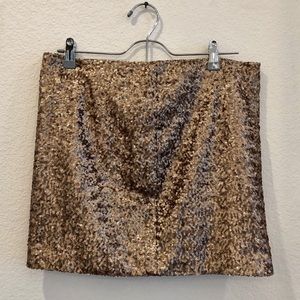 Jeans By Buffalo Sequin Gold Skirt Lined Petite